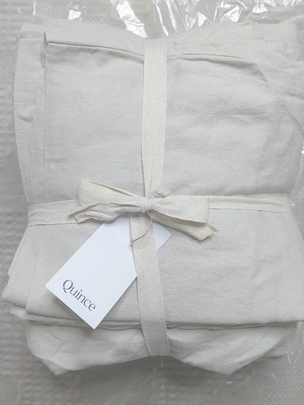 NWT! Quince 100% Linen Sand Sheets & 2 Pillowcases Set! Sz. Queen! (226)